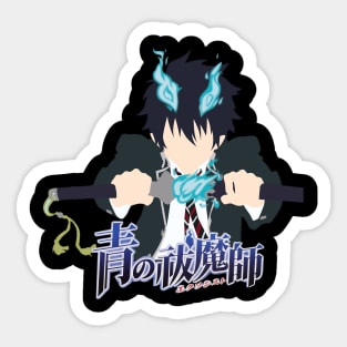 Ao no Exorcist Rin Badass Look Sticker
